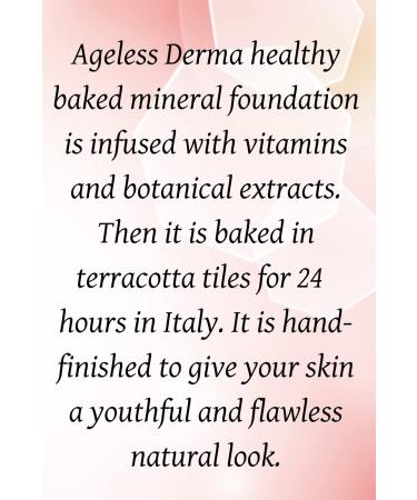 Ageless Derma Mineral Baked Foundation | Vegan, Paraben, Gluten, Cruelty-Free Powder Makeup (Dover Beige) - Buy Online on GoSupps.com