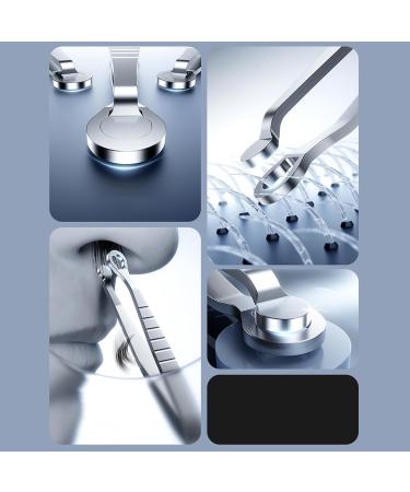 Eyebrow Pliers Nose Clippers Anti Slip Round Tip Shavers Precisely For and Dry Shaving Sensitive Skin Care Travel Body and Ear - Buy Online on GoSupps.com