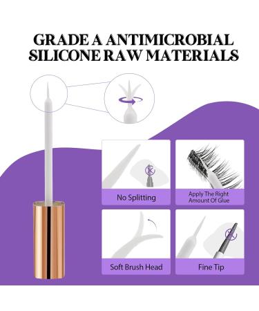 Premium Lash Glue - Fast Drying Clear Adhesive for Cluster & Strip Eyelash Extensions (5ML) - Strong Hold & Sensitive Formula - Buy Online on GoSupps.com
