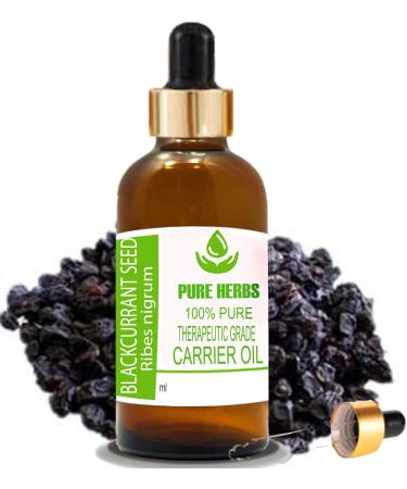 Pure Herbs Blackcurrant Seed Oil 30ml - Natural Therapeutic Carrier Oil for Skincare & Wellness - Buy Online on GoSupps.com