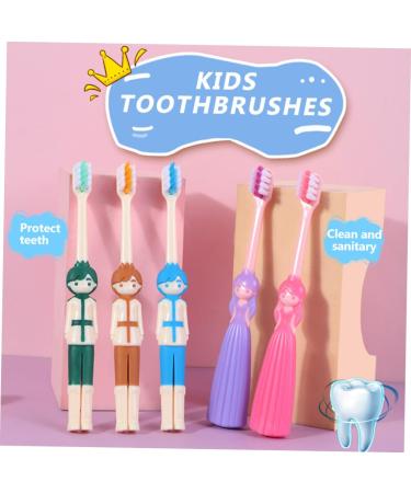 Angoily 12-Pack Children's Toothbrushes Travel-Friendly Mini Toothbrushes with Rubber Protection for Kids | Ideal Oral Care for Little Ones - Buy Online on GoSupps.com
