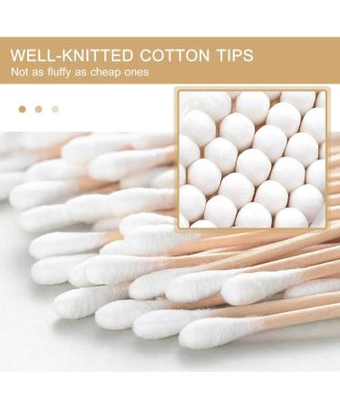 Decdeal Cotton Swabs - 1000 Count Double Tip Ear Cleaning Swabs with Wooden Sticks for Gentle Hygiene - Buy Online on GoSupps.com