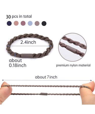 Boho Hair Tie Bracelets for Women - 30PCS Hair Ties in 5 Styles, No Damage Hair Elastics - Buy Online on GoSupps.com