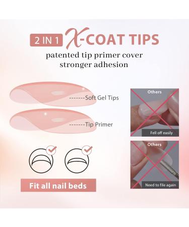 BTArtbox Medium Press On Nails - Soft Gel Almond Tips | Natural Base Color & Strong Adhesion for Perfect Short Nail Extensions - Buy Online on GoSupps.com