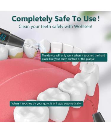 Wohlsen Tooth Cleaning Set - 5 Intensities IPX7 Waterproof Low Noise USB & LED Display - Ideal for Home & Travel - Buy Online on GoSupps.com