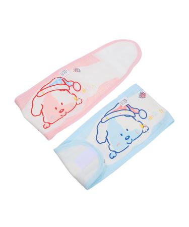 Healeved 2pcs Baby Cotton Umbilical Cord Baby Belly Band Kids Kickstand Baby Essentials for Newborn Baby Newborn Essentials Toddler Essentials Hernia Care Navel Truss Support Navel Belt Bib