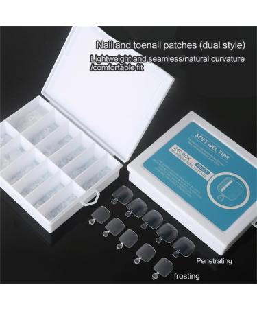 240x False Fake Artificial Toe Nails Tips French Foot Tips Professional Nail Art Decor Full Cover Toenails Manicure - Buy Online on GoSupps.com