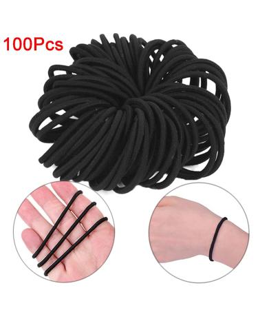 Ilamourcar 100 Hair Ties for Women Men & Girls - Metal-Free Elastic Hair Accessories Small Braid Scrunchies & Ponytail Holders - Buy Online on GoSupps.com