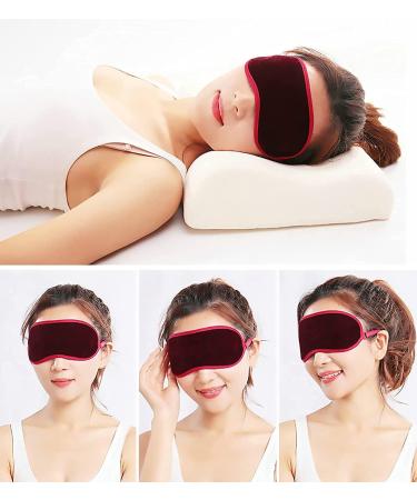 JDKD Magnetic Tourmaline Eye Mask for Sleeping - Relief from Visual Fatigue - Velvet Magnet Massage - Adjustable Straps - 2PCS - Buy Online on GoSupps.com