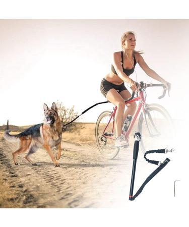 Hands Free Dog Bike Leash Elastic Nylon Retractable Dog Bicycle Exerciser Leash Easy Installation and Removal Dog Bicycle Exerciser Leash for Exercising Training Jogging Cycling Safe with Pet(Black) - Buy Online on GoSupps.com