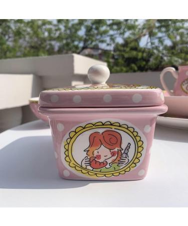 Butter Keeper Ceramic Butter Dish and Gift Cream Butter Doss with Lid Cute Ceramic Butter Dish Ceramic Butter Dish Butter Tray ( Color : Pink ) - Buy Online on GoSupps.com