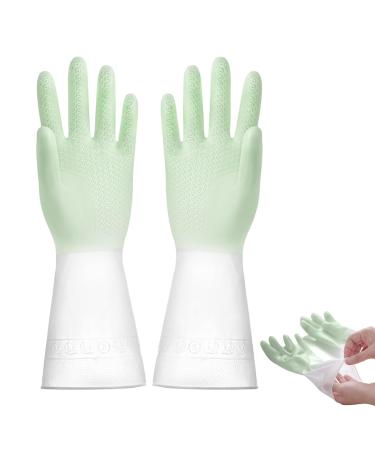 Rubber Cleaning Gloves | Kitchen Cleaning Gloves | Waterproof Rubber Dishwashing Gloves for Dishwashing Household Chores and Gardening Dudok