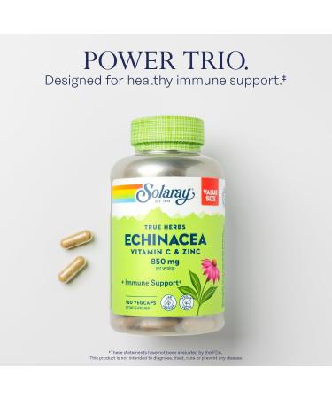 SOLARAY Oil of Oregano Softgels and Echinacea VIT C & Zinc Immune Support Supplement - Oregano Oil and Echinacea Capsules w/Vitamin C 500mg Plus Bioflavonoids Vegan 60-Day Guarantee 120ct/180ct - Buy Online on GoSupps.com