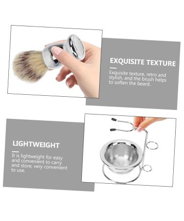 Ipetboom Beard Brush Holder & Men's Grooming Kit - Stainless Steel Shaving Stand for Mustache & Razor - Buy Online on GoSupps.com