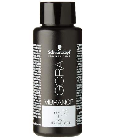 Schwarzkopf Igora Vibrance 6-12 Dark Blonde Cendr Ash - 60ml Hair Color | International Shipping Available - Buy Online on GoSupps.com