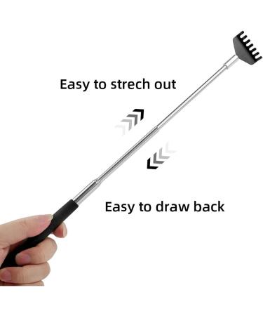 Wovte Telescopic Back Scratchers - 3-Piece Set | Perfect Funny Gifts for Men & Women | Great Birthday Present - Buy Online on GoSupps.com