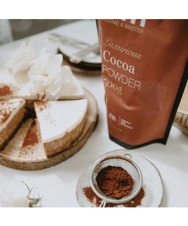 BAM Luxurious Cocoa Powder 500g | 100% Pure Alkalized Red-Brown Cocoa for Bread & Desserts | Premium Intensive Flavor - Buy Online on GoSupps.com