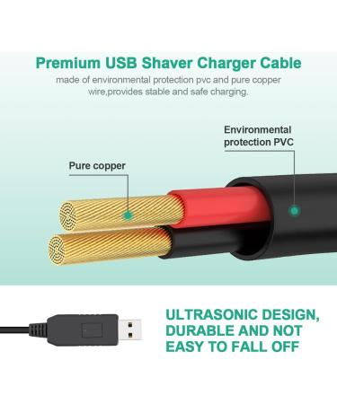 15V USB Charging Cable for Philips Norelco Shavers - HQ8505 Series Compatible - AIEVE Charger - Buy Online on GoSupps.com