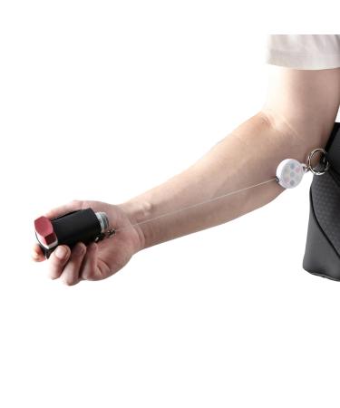 Asthma Inhaler Holder Keychain Retractable Clip PU Leather Portable Travel Handy Holder for Kids and Adults Inhaler Not Included (Black)
