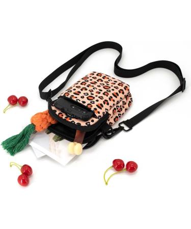 COOWOON GASSI PACK: Stylish Crossbody Dog Bag with Poop Bag Dispenser - Ideal for Walking Training & Running - Pink Leopard Design - Buy Online on GoSupps.com