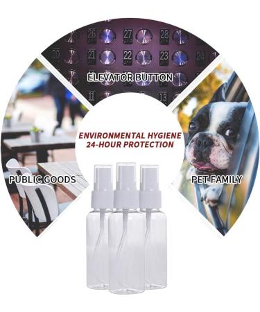 Junejour 5pcs Transparent Plastic Spray Bottles - Empty Fog Atomizer for Perfume - Choose 60ml Capacity - Ideal for Travel - Buy Online on GoSupps.com