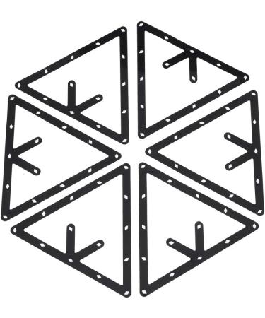 Zetiling 6PCS Magic Rack Billiards Sheet - Pool Table Triangle Ball Holder for 8, 9, and 10 Ball Rack - Cue Accessories - Buy Online on GoSupps.com