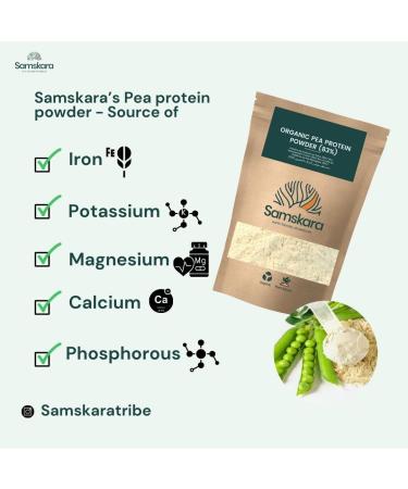  Samskara Pea Protein Powder (83%) | Organic Organic | Fermented | Smooth Neutral 100% Natural | Samskara (3 kg) - Buy Online on GoSupps.com