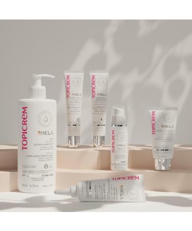 Topicrem - Mela Unifying Anti-Dark Spot Day Cream - Moisturizes for 24 hours Evens out the complexion Corrects and Prevents the appearance of dark spots - Double UV + Blue Light Protection SPF50+ - Sensitive Skin - 40 ml - Buy Online on GoSupps.com