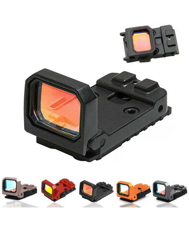 Flip Up Red Dot Compact Flip Reflex Sight Red Dot Compact RMR Flip for Mounts and Slides for Outdoor Hunting with Heightened Base for Rifle Pistol Handgun Black