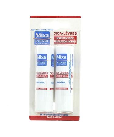 Mixa Intense Repair Serum Stick - Cica-lips - 2 sticks of 4.8 ml