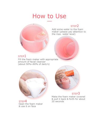 Anself Foam Maker for Face Wash - Portable Bubble Maker & Facial Cleansing Tool - White - Buy Online on GoSupps.com