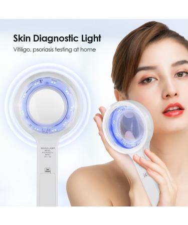 Portable Woods Lamp Skin Analyzer 2 Gear Handheld Facial Magnifying AnalyzerSkin Detector for Esthetician/Skin Testing Visual Lens Magnification: 3 Time - Buy Online on GoSupps.com