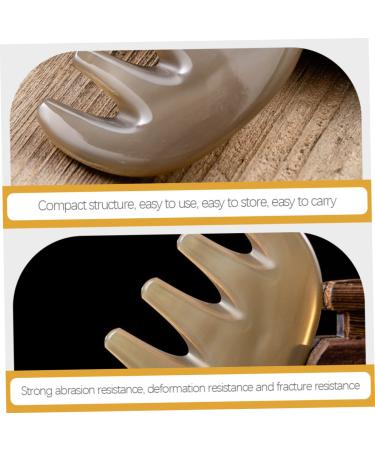 Healeved Massage Comb - 5 Tooth Meridian Brush & Gua Sha Face Tools | International Shipping Available - Buy Online on GoSupps.com