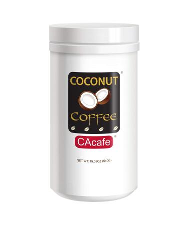 CAcafe Coconut Coffee, Coconut Infused Colombian Coffee, Creamy Drink Mix, Make Iced or Hot, Packed with Antioxidants, Natural Energy, and Stress Relief 19.05oz 19.05 Ounce (Pack of 1)