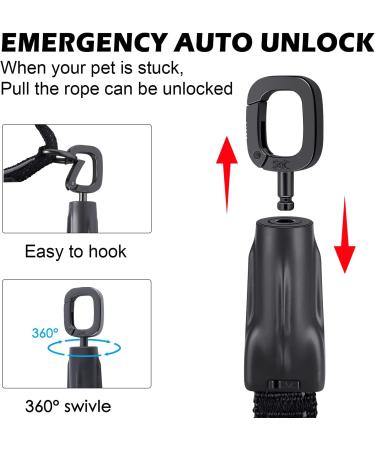 SLGOL 4-5FT Emergency Auto Unlock Dog Leash | Heavy Duty Elastic Bungee Leash with Seatbelt | Shock-Absorbing & Padded Handle | Ideal for Training | Khaki - Buy Online on GoSupps.com