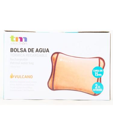 TM Electron Vulcano Hot Bottle - Rechargeable in 15 Min 2-Hour Use Ergonomic Design & Soft Microfiber Cover for Muscle Relief | International Shipping Available - Buy Online on GoSupps.com