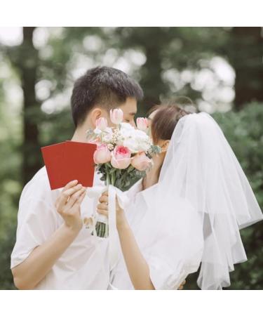 xbiez Pearl/Bowknot Long Tulle Marriage Bridal Veil with Fix Hair Comb/Clip for Marriage Wedding Celebration Party Headpieces Two layer plain B - Buy Online on GoSupps.com