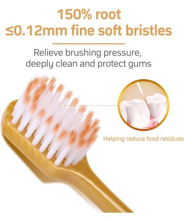 Ultra Soft Buerfu Toothbrush Set - Six-Pack with Wide Head Design for Adults | Soft Bristles for Gentle Cleaning | Ideal for Sensitive Gums - Buy Online on GoSupps.com