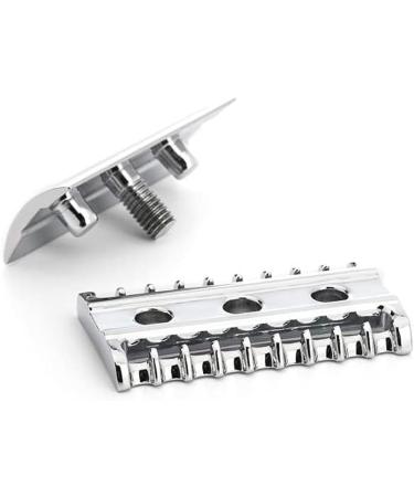 M HLE Traditional Safety Razor Grande | Open Comb | Longer Handle & Sample Blade - Perfect for International Shipping - Buy Online on GoSupps.com