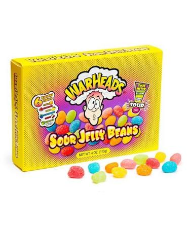 Warheads Warheads Sour Jelly Beans 113 g (lot de 6)