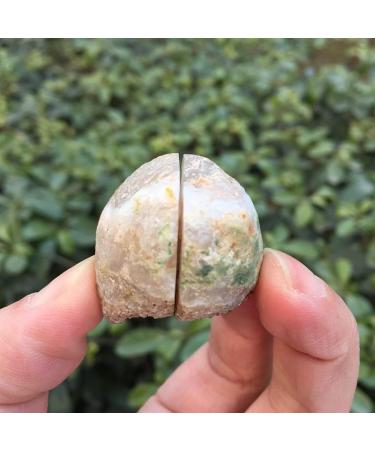 1pair Beautiful Natural Agate Geode Crystal Little Geode Cluster Rare Gem Home Decoration Collection for Gifts - Buy Online on GoSupps.com