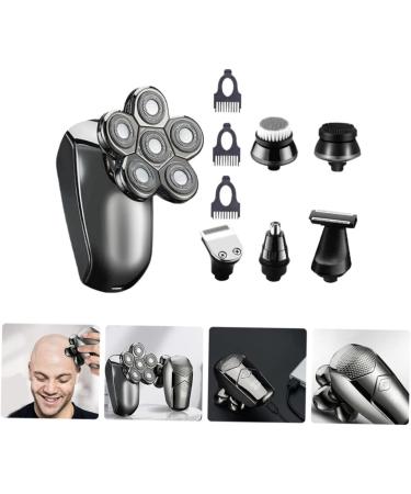 5 Sets Electric Shaver for Men - Rechargeable Waterproof Portable Travel Razor with 6 Heads & Beard Trimmer - Buy Online on GoSupps.com
