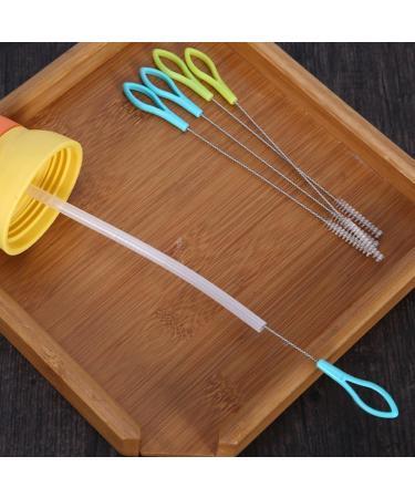 8 Pcs Nylon Straw Cleaner Brush Set - Extra Long Thin Small Bottle Brushes for Baby Bottles, Water Cups, Teapot & More - Buy Online on GoSupps.com