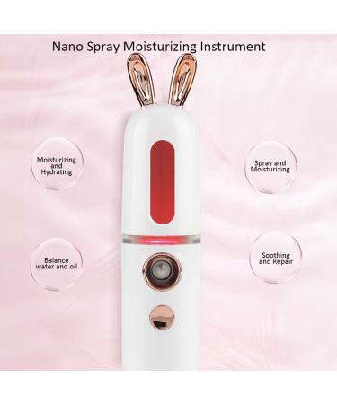 Qukaim Handy Mist Spray Nano Atomization Mist Sprayer 30ml Face Skin Moisturizing Mist Spray Rabbit Type White - Buy Online on GoSupps.com