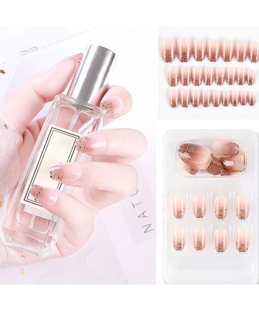 dijiusidy False Nail Fashionable Various Shapes Fingernail Full Coverage Strong Viscosity Adjustable Paster for Manicure Art 38 F741 38 1 count (Pack of 1) - Buy Online on GoSupps.com