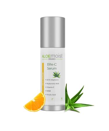 Elite Vitamin C Serum for Face with Hyaluronic Acid and Aloemoist 2.5% Retinol Serum for Face - Buy Online on GoSupps.com