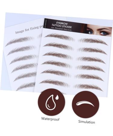 Beatifufu Eyebrow Sticker 4pcs Eyebrow Stickers Makeup Stickers Hair Like Eyebrows Eyebrow Transfer Stickers Makeup Tools 6d - Buy Online on GoSupps.com