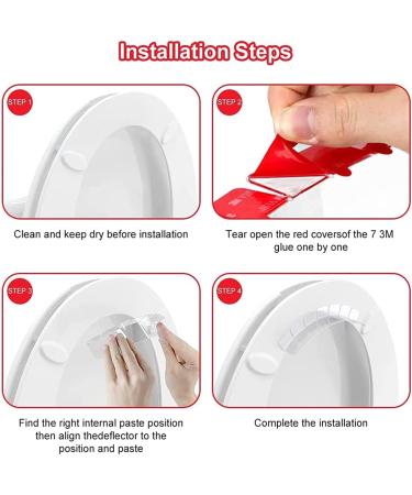2 Pack Toilet Seat Pee Guard - Splash Guard for Potty Training - Prevents Pee Splashes from Kids and Adults - Buy Online on GoSupps.com