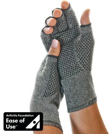 IMAK Compression Active Gloves | Medium | Arthritis, Fibromyalgia, Neuropathy, Joint Pain Support | Fingerless Compression Gloves - Buy Online on GoSupps.com