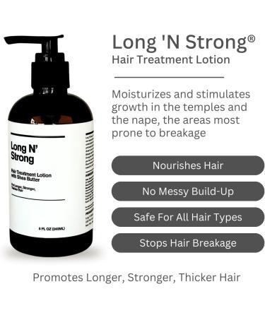 Long N Strong Treatment Lotion with Shea Butter - Moisturizing & Strengthening Lotion for All Hair Types - 8 Fl Oz (240 ml - Buy Online on GoSupps.com